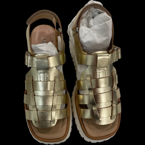 Labucq Gold Sandals - Picture 2 of 3